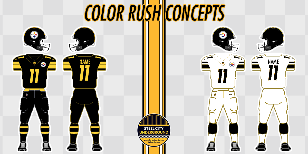 pittsburgh steelers jersey colors