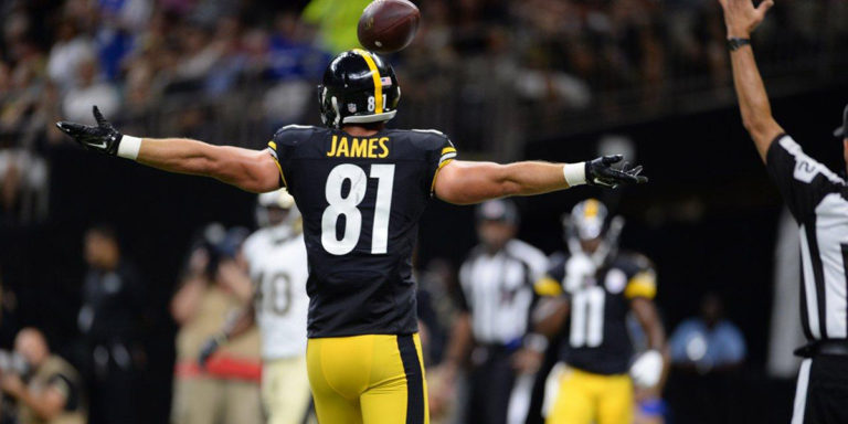 Pittsburgh Steelers tight end Jesse James