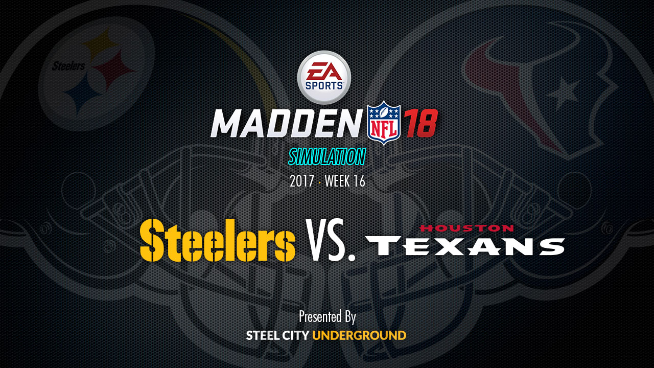 Steelers vs. Texans: Madden simulation has Steelers playing mistake-free  football