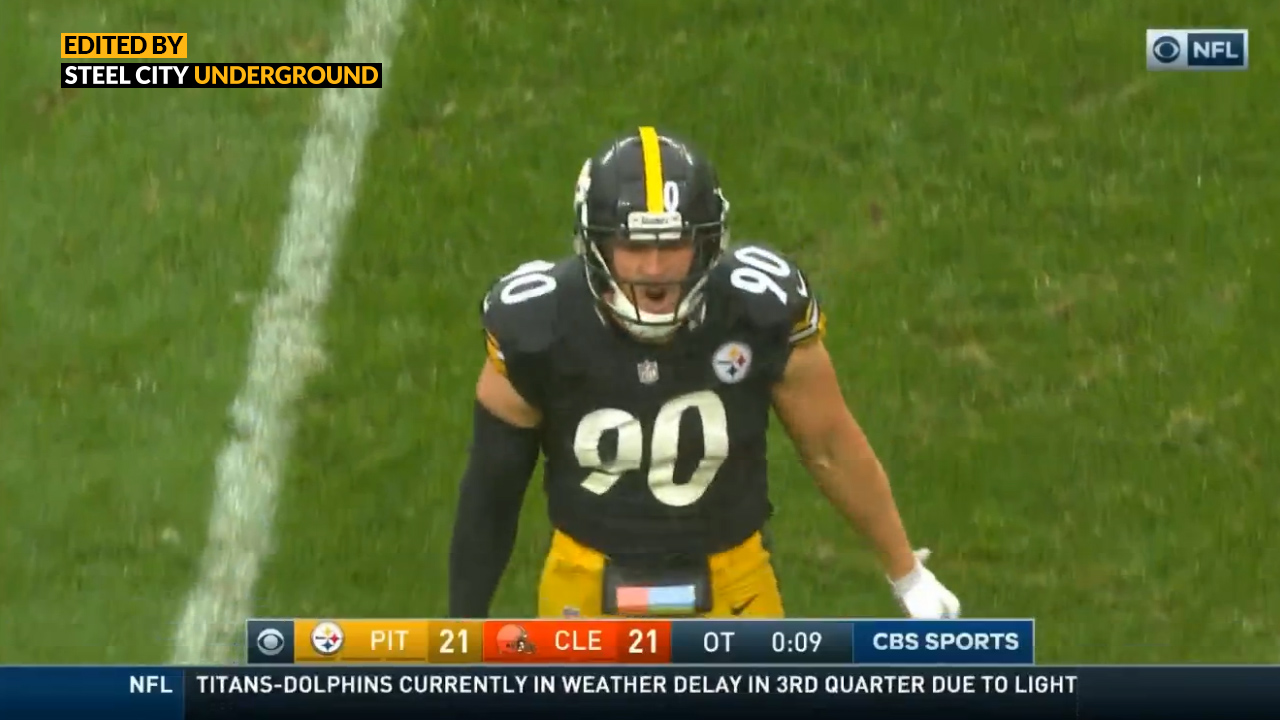 Watch: T.J. Watt blocks a potential game-winning field goal - Steel ...