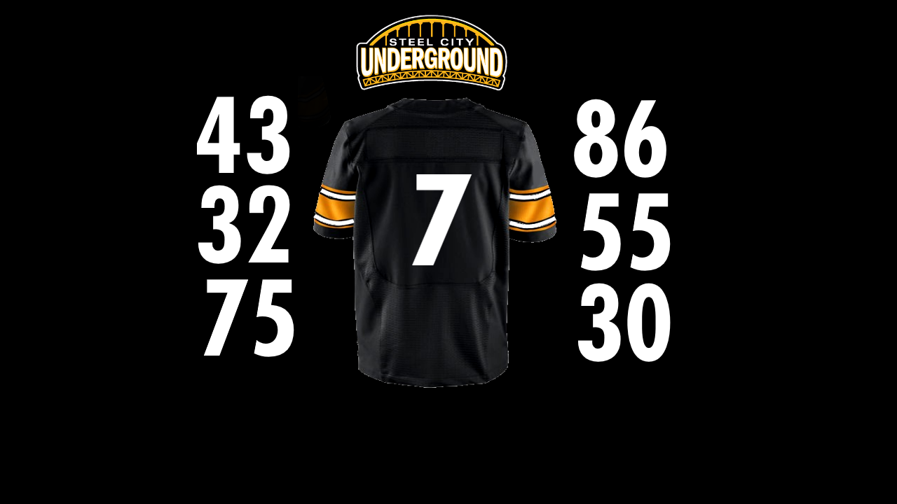 Steelers jersey number store 7