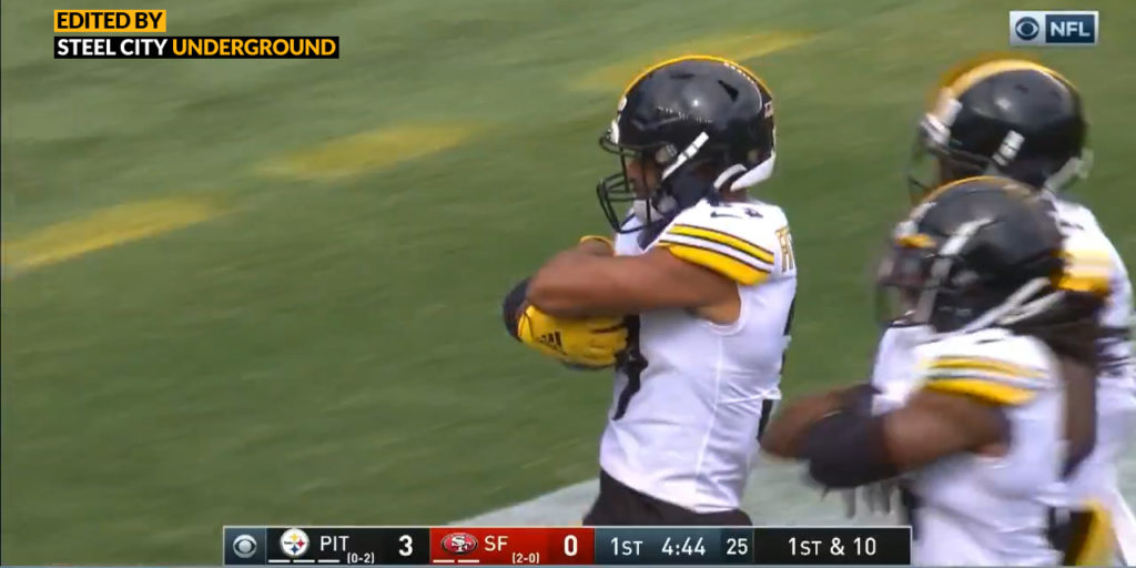 Minkah Fitzpatrick's interception makes an instant impact for the Steelers