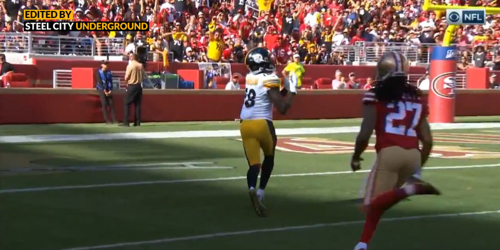 Diontae Johnson's first career NFL touchdown