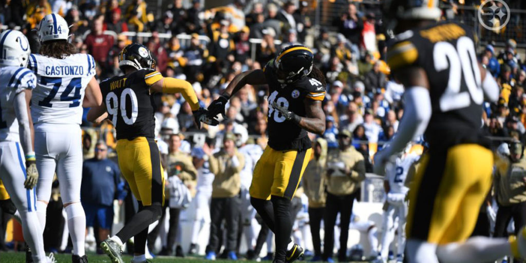 Pittsburgh Steelers LB TJ Watt and Bud Dupree