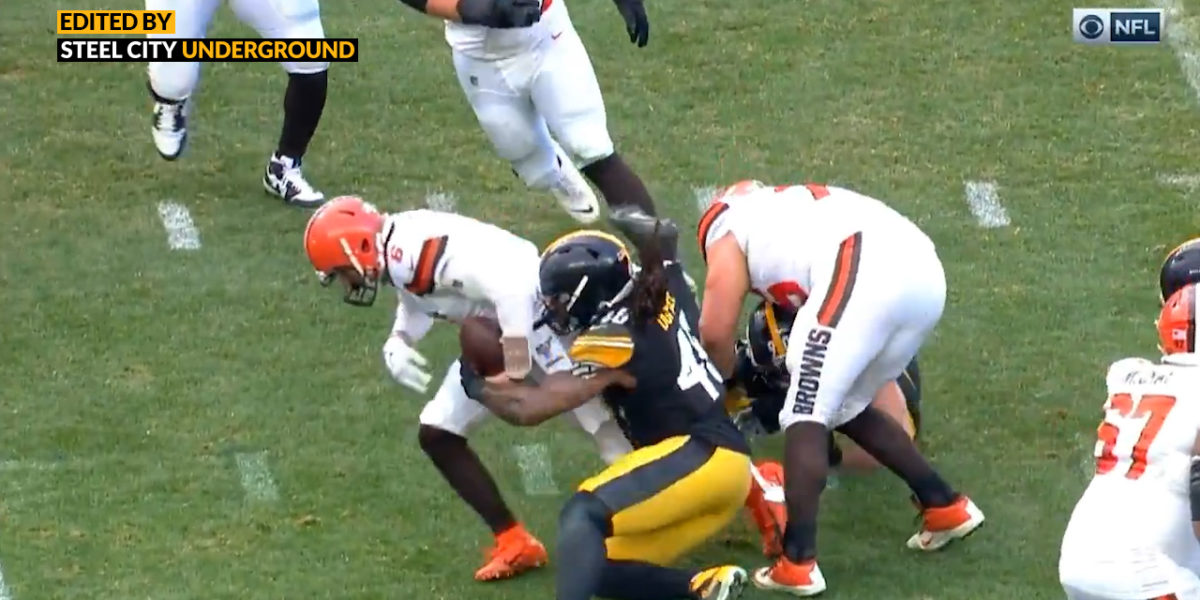 Watch Bud Dupree Strip Sacks Baker Mayfield Steel City