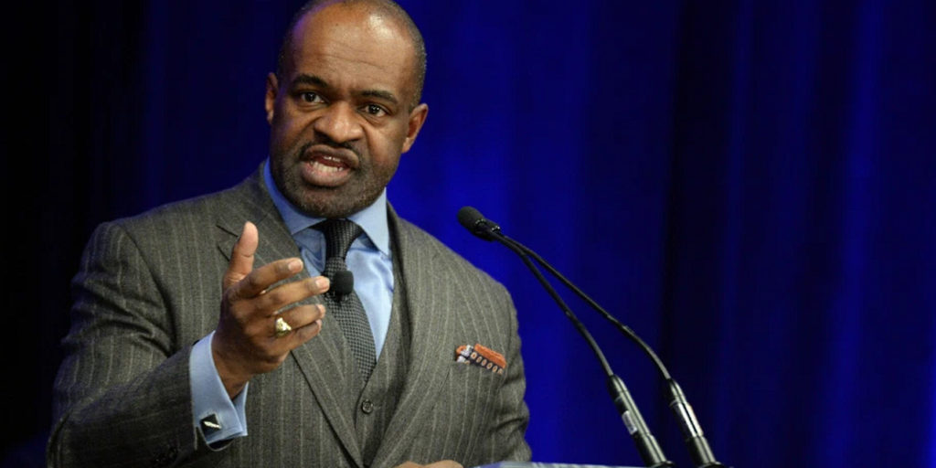 NFLPA President DeMaurice Smith gives a press conference about the 2020 CBA vote (USAToday Sports)