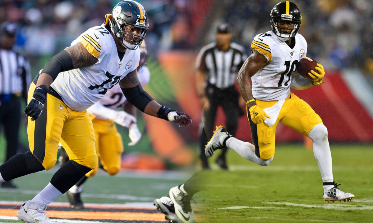 Pittsburgh Steelers WR JuJu Smith-Schuster and offensive tackle Zach Banner