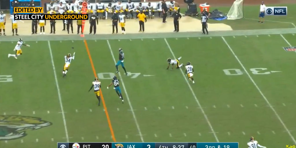 Watch: Terrell Edmunds gets his second pick of the game against the Jaguars