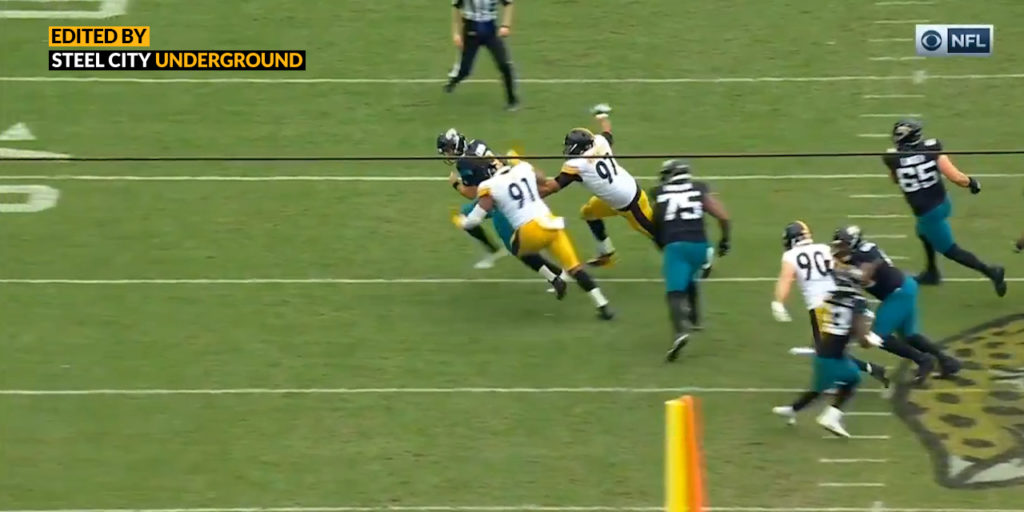 Watch: Stephon Tuitt's 7th sack of the season keeps pace with Watt, Dupree