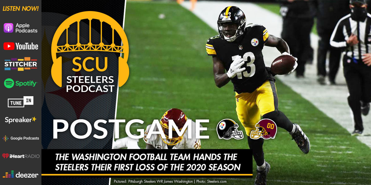 The Washington Football Team hands the Steelers their first loss of the 2020 season