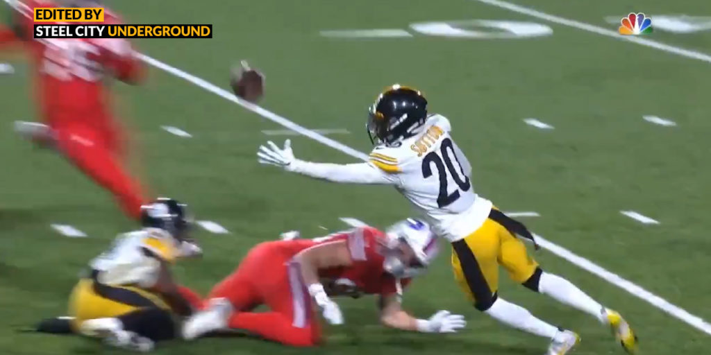 Watch: Mike Hilton jars ball loose for spectacular interception by Cam Sutton