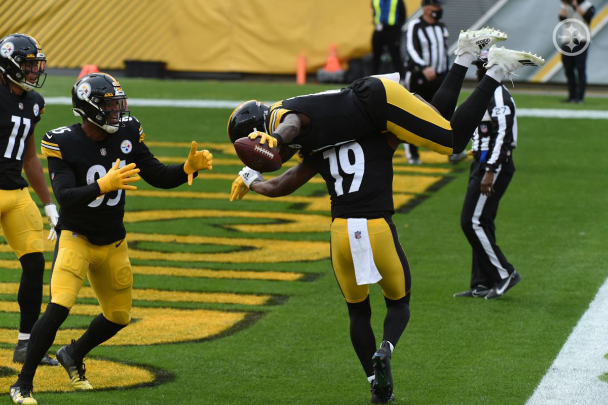 Browns Steelers AFC playoffs Nick Chubb Baker Mayfield Peoples-Jones