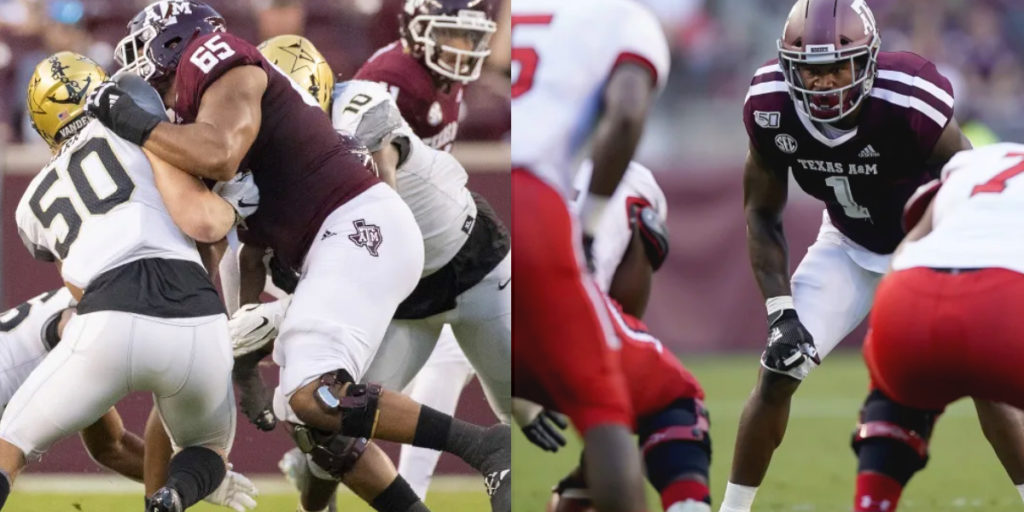 Dan Moore Jr (left) and Buddy Johson (right) of Texas A&M