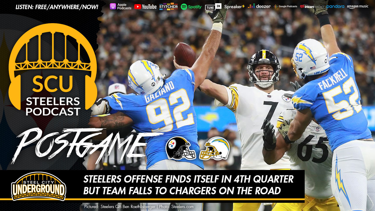 Steelers offense finds itself in 4th quarter but team falls to Chargers on the road