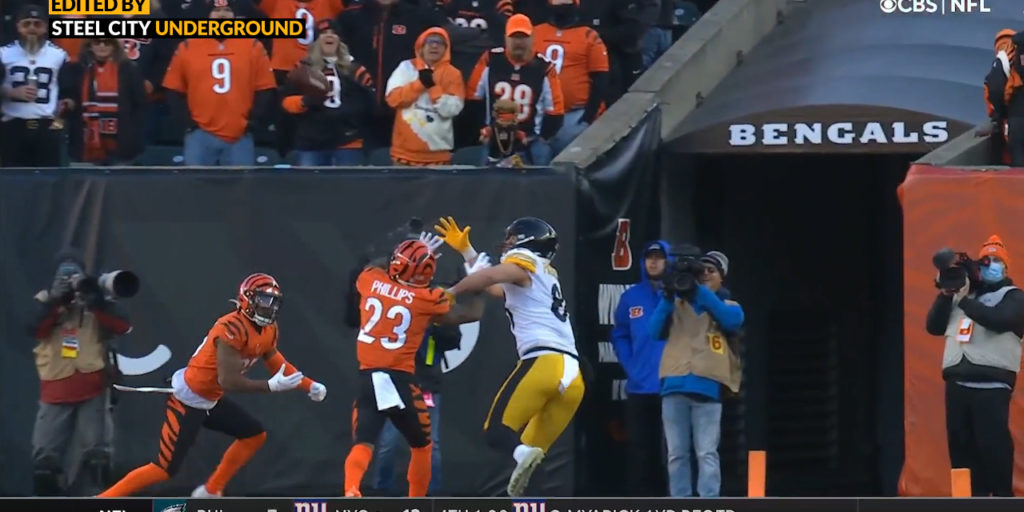 Watch: Freiermuth TD grab in double coverage the lone highlight in Bengals loss