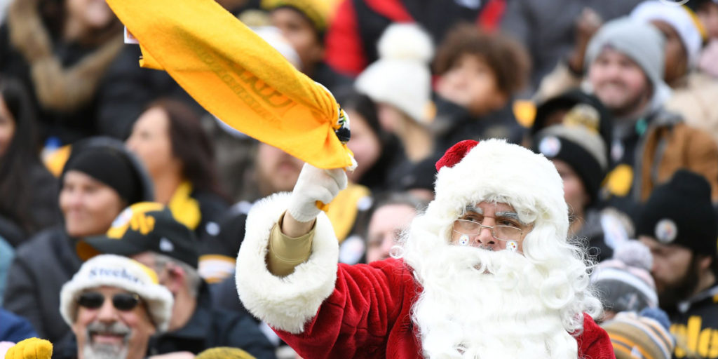 Santa Claus Steelers Terrible Towel