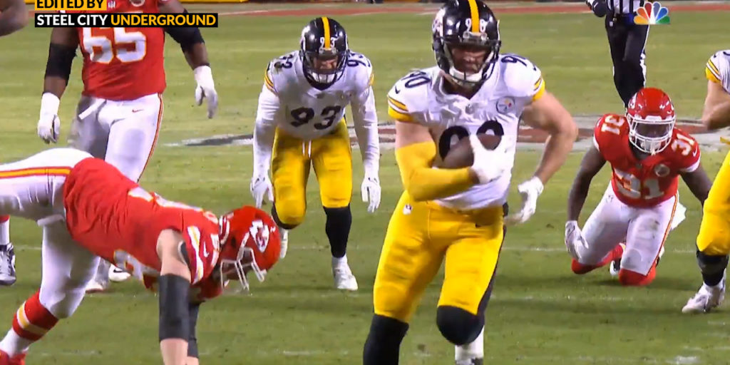 Watch: T.J. Watt single-handedly puts the Steelers in the lead