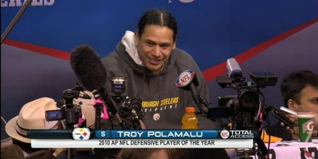 Troy Polamalu the 2010 AP NFL Defensive Player of the Year