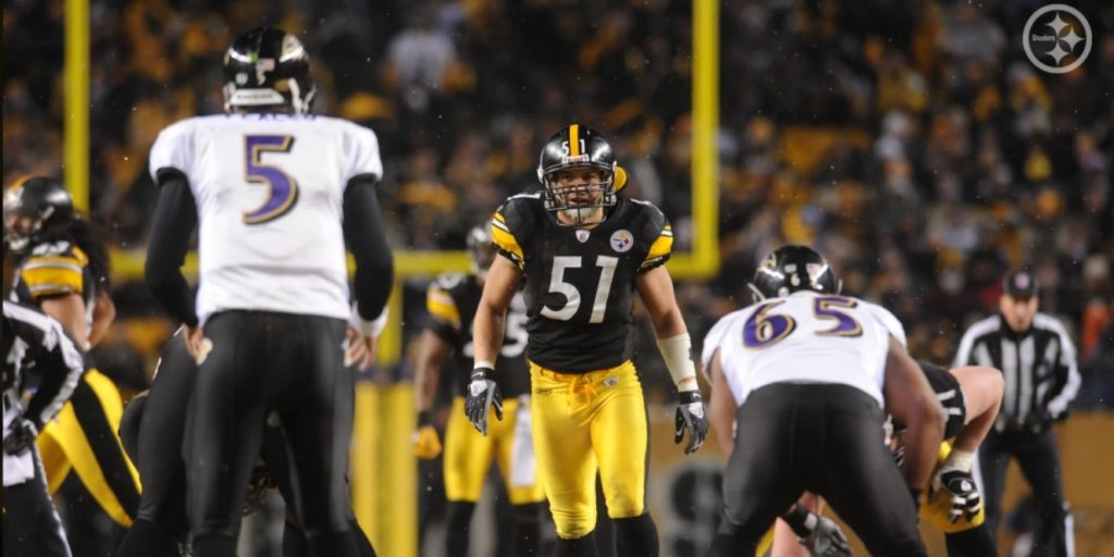 James Farrior (51) of Pittsburgh Steelers