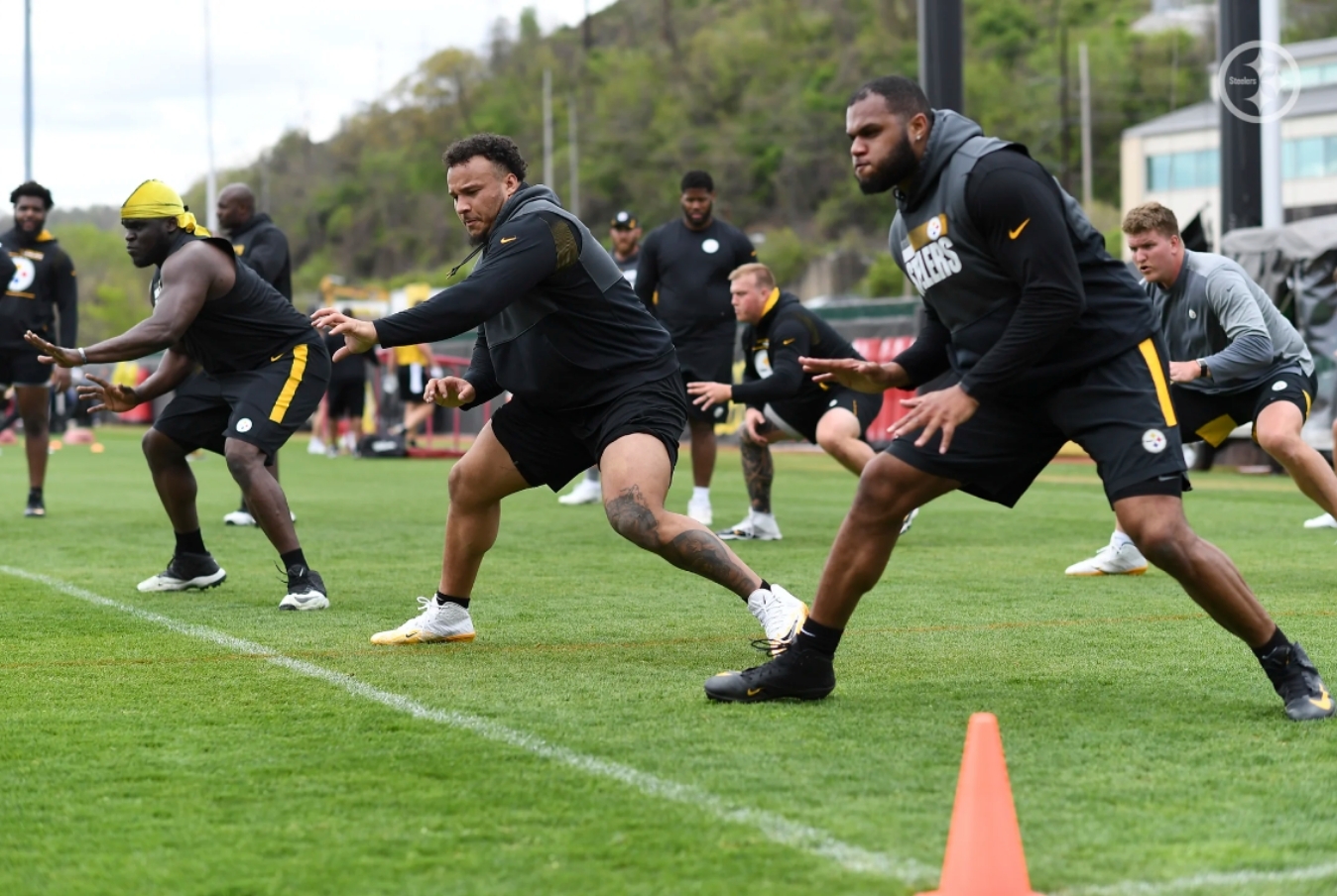 Having a blast at Steelers training camp