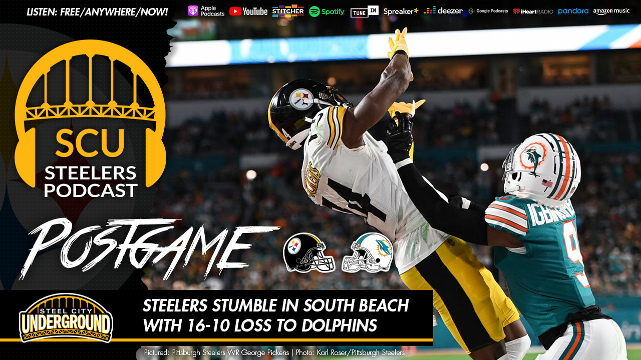 Steelers fall to Dolphins, 16-10