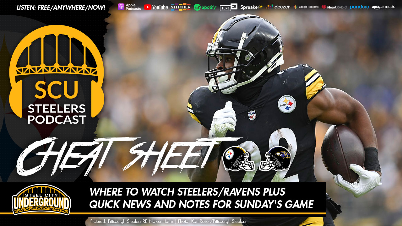 Where to watch Steelers/Ravens plus quick news and notes for