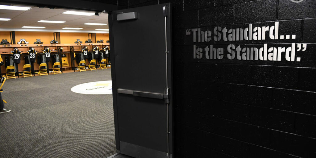 Pittsburgh Steelers locker room Heinz Field