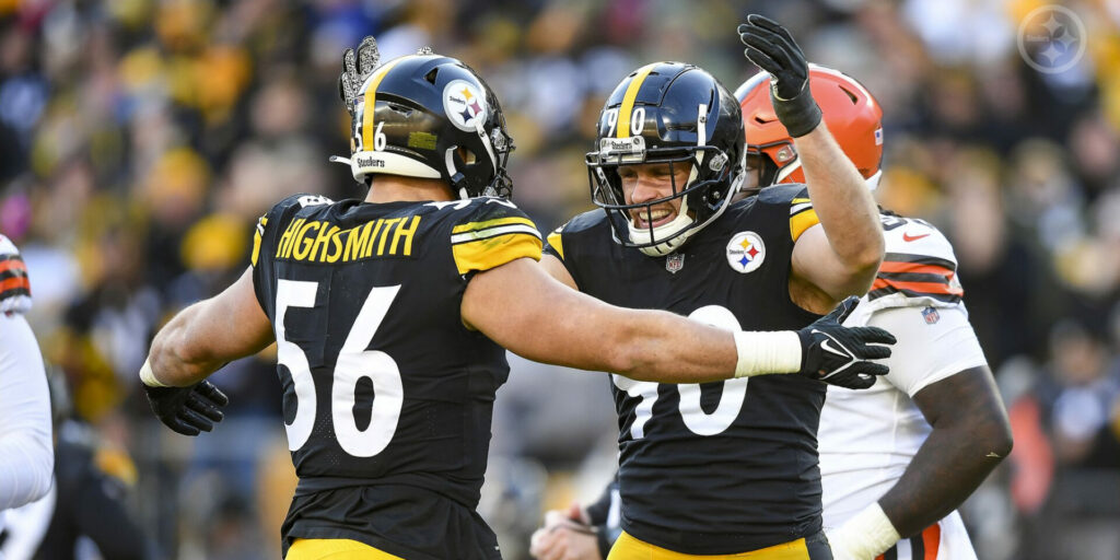 Pittsburgh Steelers LBs Alex Highsmith and T.J. Watt