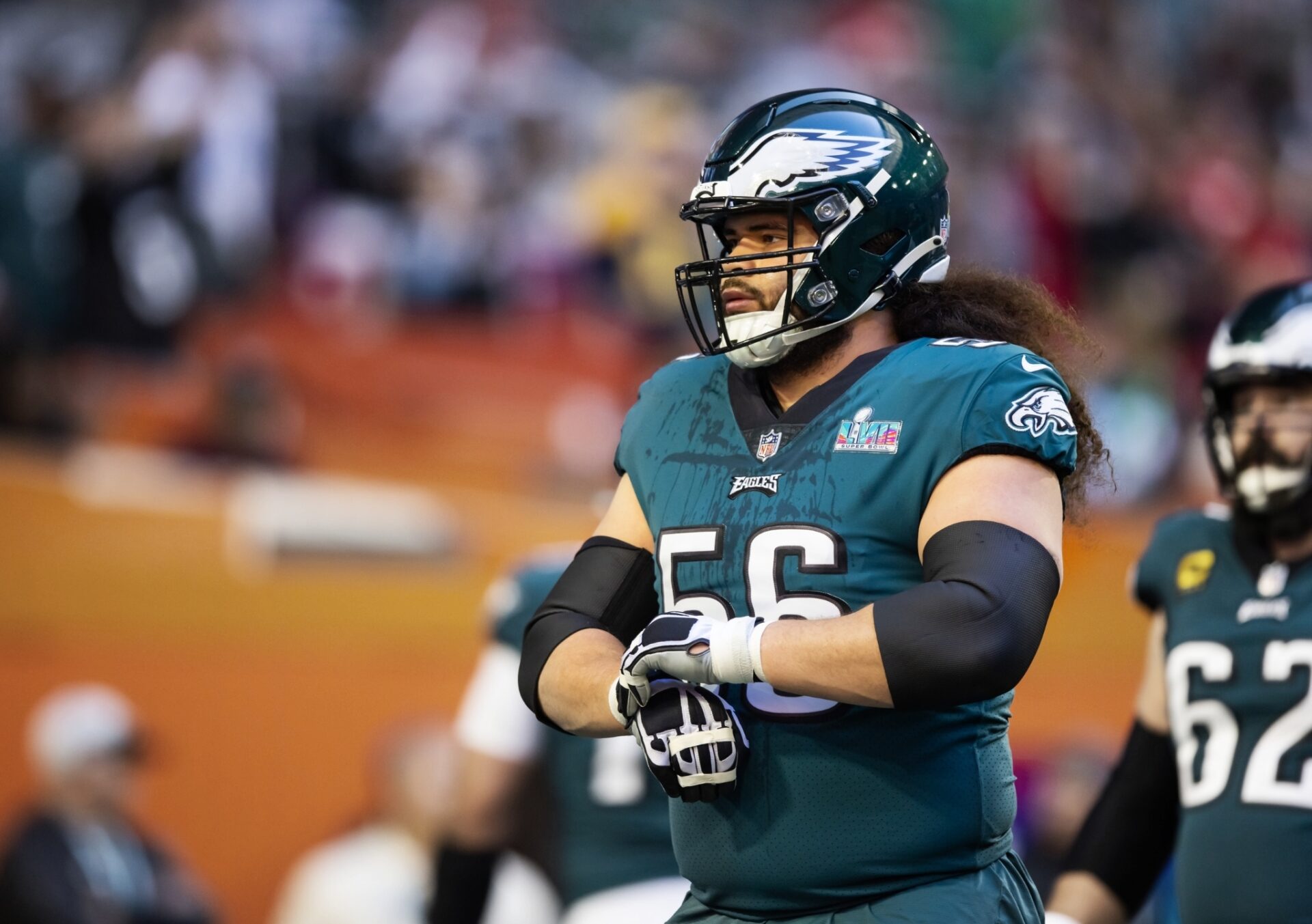 New York Jets offensive lineman Nate Herbig during a game between