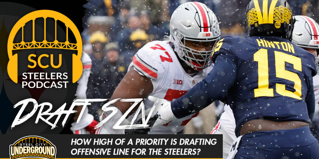 How high of a priority is drafting offensive line for the Steelers?