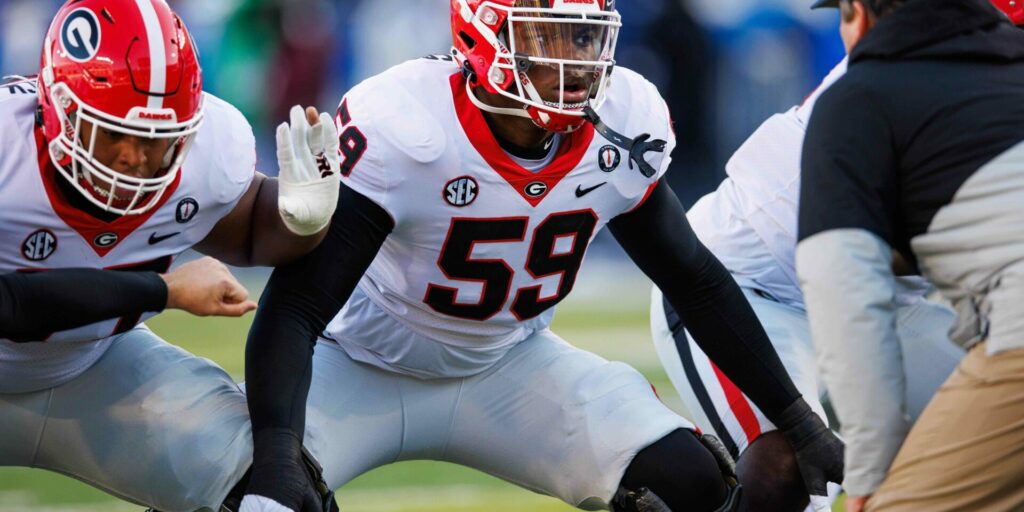 Georgia Bulldogs offensive lineman Broderick Jones