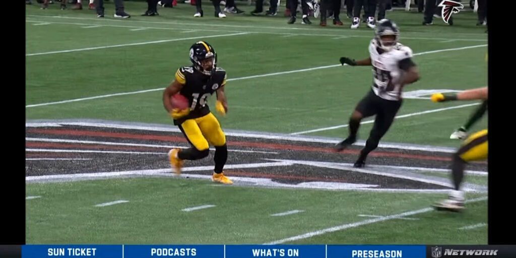 Watch: Calvin Austin III showcases return skills, sets up Steelers TD over Falcons