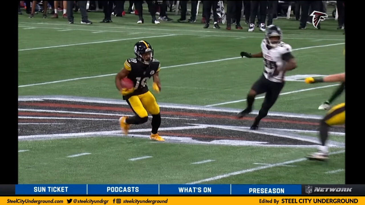 Watch: Calvin Austin III showcases return skills, sets up Steelers TD over Falcons