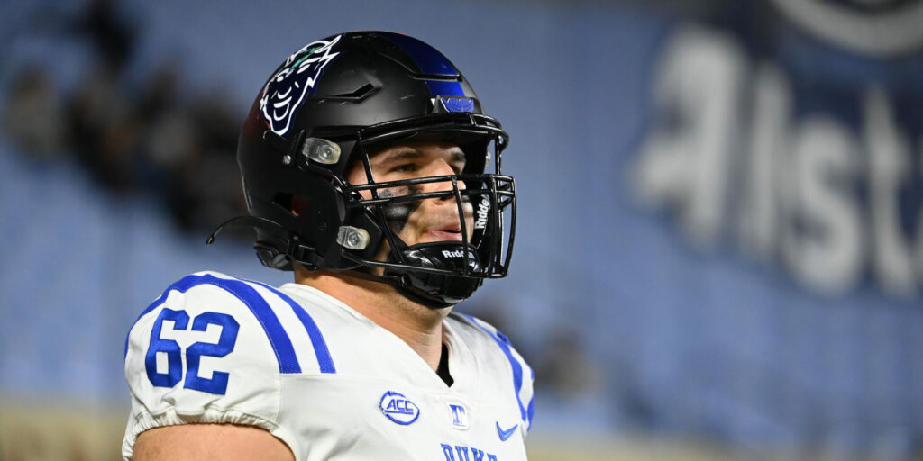 Duke Blue Devils offensive lineman Graham Barton