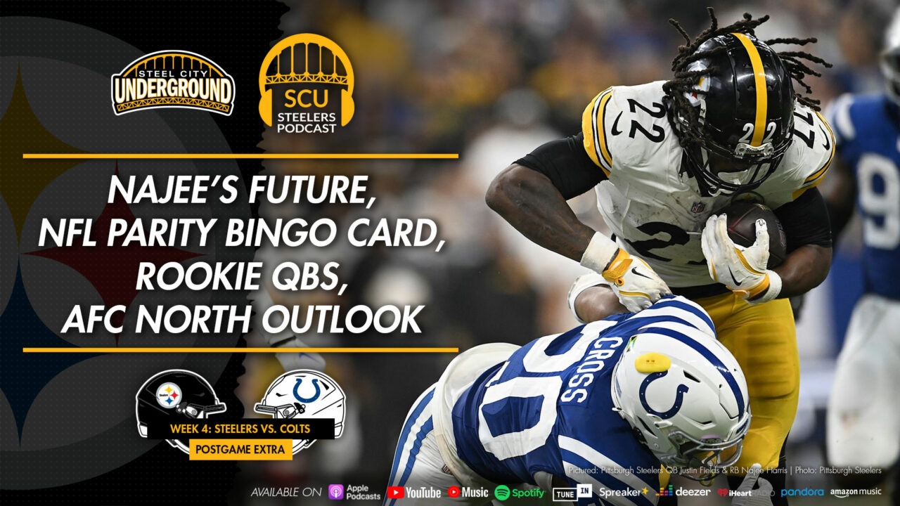 Postgame Extra: Najee’s future, NFL parity bingo card, rookie QBs, AFC North outlook