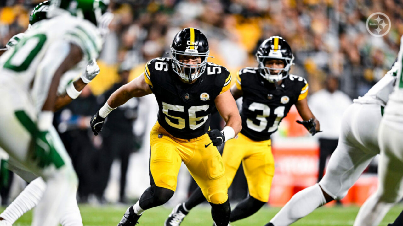 Alex Highsmith (56) of the Pittsburgh Steelers