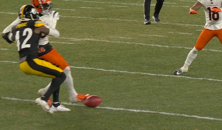 Play review: punt return recovered by the Pittsburgh Steelers via steelcityunderground.com